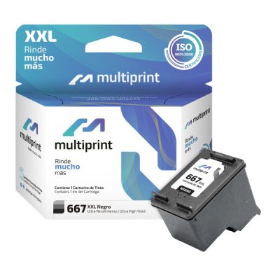 CARTUCHO MULTIPRINT HC-Q667B (667XXL) NEGRO [24ML]