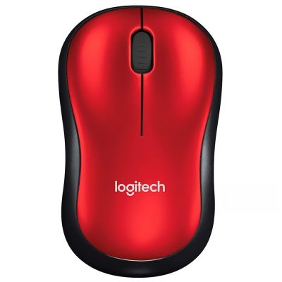 Mouse Logitech M185 Wireless - Rojo (910-003635)