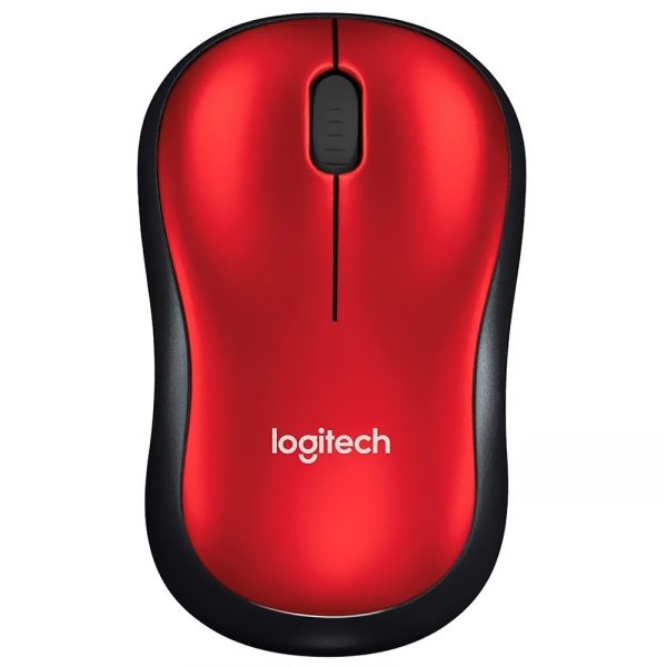 Mouse Logitech M185 Wireless - Rojo (910-003635)
