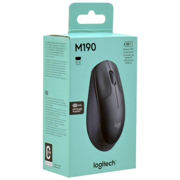 Mouse Logitech M190 Wireless - Gris (910-005902)