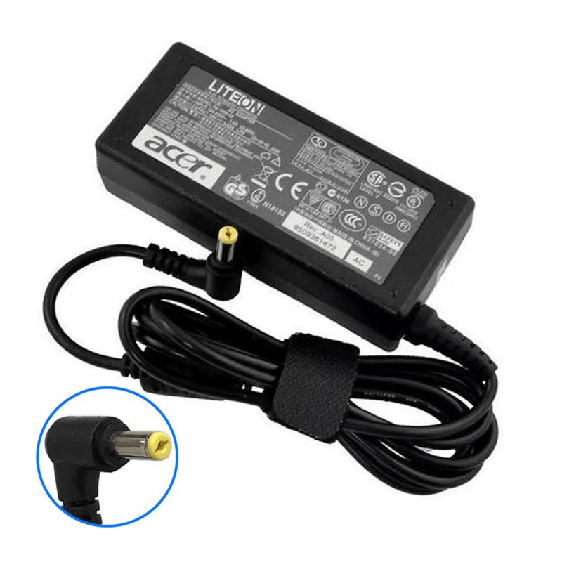 CARGADOR ACER 19V 3.42A PUNTA AMARILLA 65W