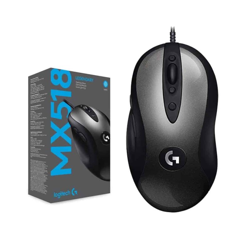 Ratón para juegos Logitech G MX518 – Sensor HERO 25K